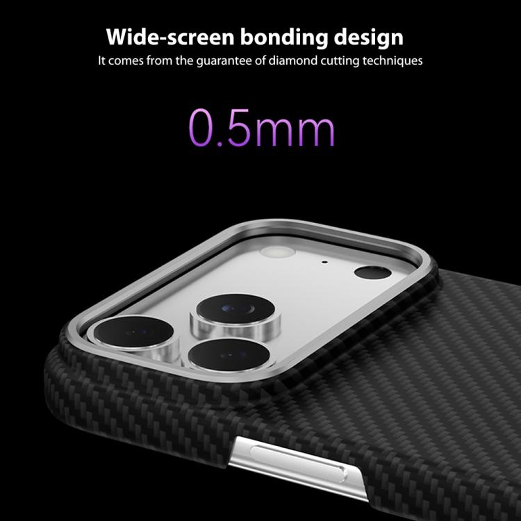 For iPhone 17 Pro Max 600D Fine Grain Series Carbon Fiber MagSafe Phone Case(Brown) - iPhone 17 Pro Max Cases by buy2fix | Online Shopping UK | buy2fix