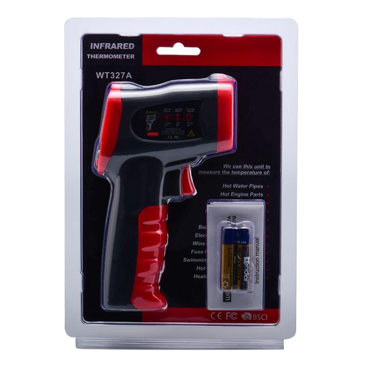 Wintact WT327A portable infrared thermometer, measuring range: -50 to 400 degrees Celsius(Black Red) - Thermostat & Thermometer by Wintact | Online Shopping UK | buy2fix