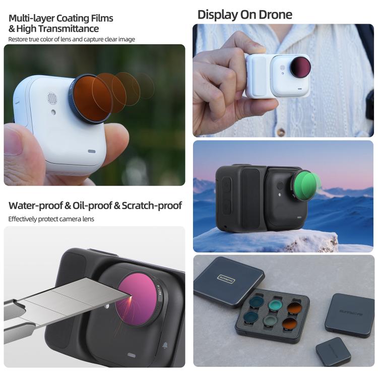 For Insta360 GO Ultra Sunnylife Camera Lens Filter, Filter:ND32PL - Len Accessories by Sunnylife | Online Shopping UK | buy2fix