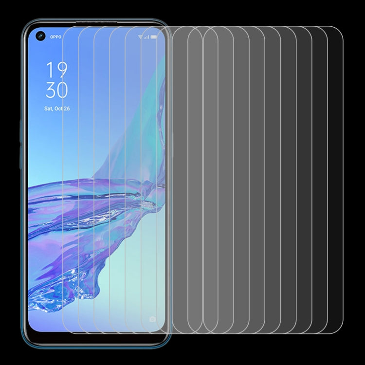 For OPPO A53 10 PCS 0.26mm 9H 2.5D Tempered Glass Film - OPPO Tempered Glass by buy2fix | Online Shopping UK | buy2fix