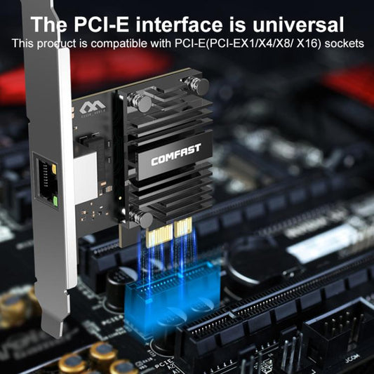 COMFAST CF-P50 Driver-free Gigabit Network Card Built-in PCI-E Ethernet LAN Adapter For Desktop Computers - Add-on Cards by COMFAST | Online Shopping UK | buy2fix