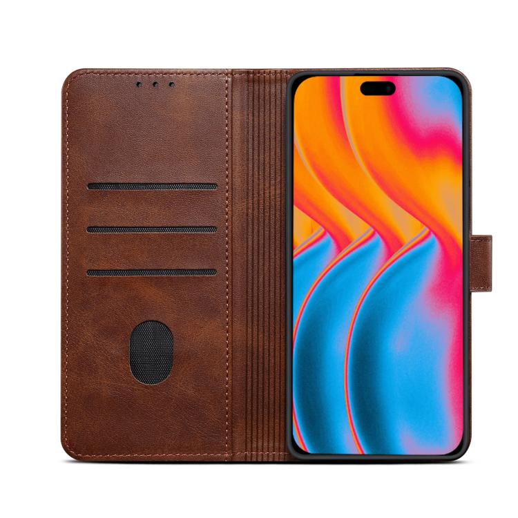 For iPhone Air GUSSIM Magnetic Horizontal Flip Leather Phone Case(Dark Brown) - iPhone Air Cases by GUSSIM | Online Shopping UK | buy2fix