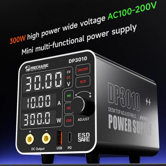 Mechanic DP3010 30V / 10A High Power Wide Voltage Mini Multi-functional Power Supply, Plug:EU Plug - Power Supply by MECHANIC | Online Shopping UK | buy2fix