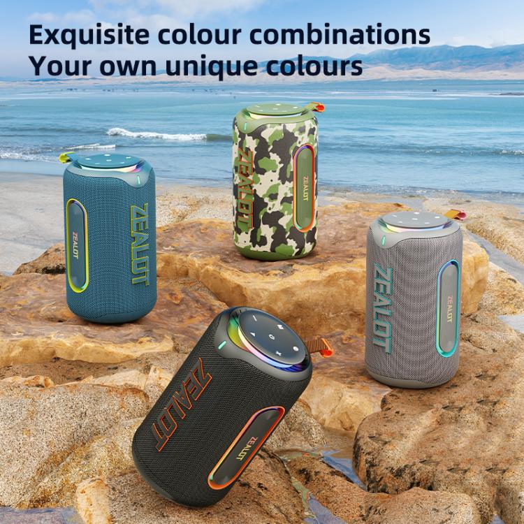 Zealot MP1 60W Portable Outdoor RGB Bluetooth Speaker(Black) - Desktop Speaker by ZEALOT | Online Shopping UK | buy2fix