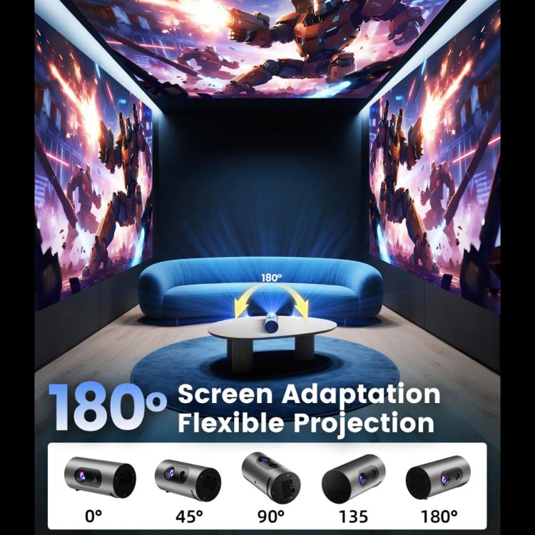 Q8 1080P 180ANSI LCD Display Smart Projector 2GB+32GB Electric Focus(UK Plug) - LED Projector by buy2fix | Online Shopping UK | buy2fix