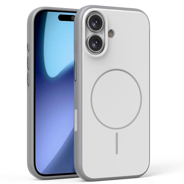 For iPhone 17 Solid Color Magnetic MagSafe Frosted Phone Case(Grey) - iPhone 17 Cases by buy2fix | Online Shopping UK | buy2fix