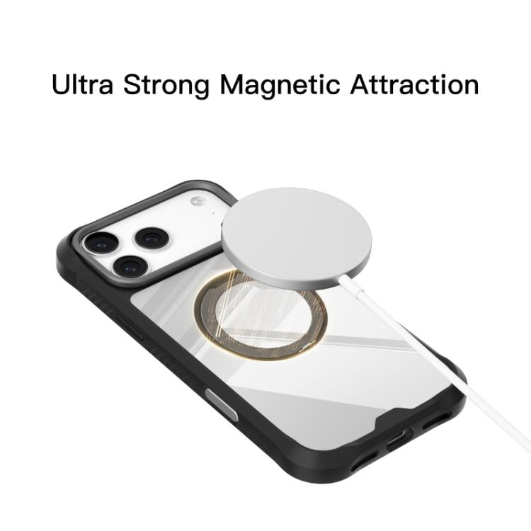 For iPhone 17 Pro Max Mutural Xuan Armor Series MagSafe Magnetic Holder Phone Case(Light Grey) - iPhone 17 Pro Max Cases by Mutural | Online Shopping UK | buy2fix