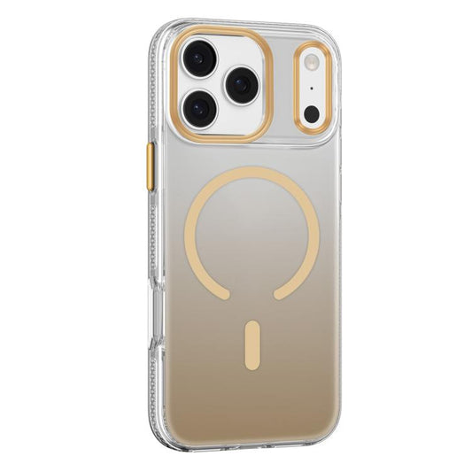 For iPhone 17 Pro Mutural Ice Series MagSafe Gradient Matte PC Hybrid TPU Phone Case(Gold) - iPhone 17 Pro Cases by Mutural | Online Shopping UK | buy2fix