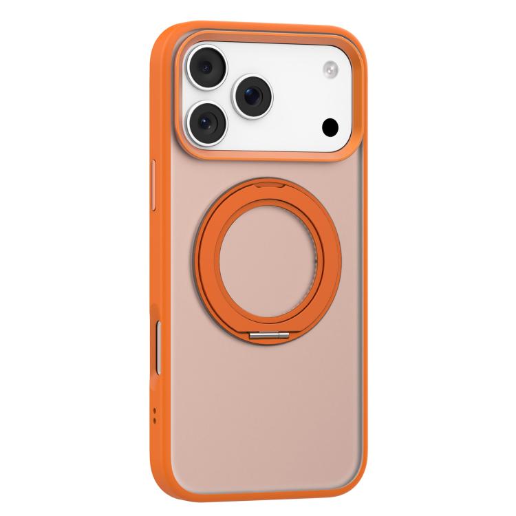 For iPhone 17 Pro Mutural Armor Series MagSafe Magnetic Holder Phone Case(Orange) - iPhone 17 Pro Cases by Mutural | Online Shopping UK | buy2fix