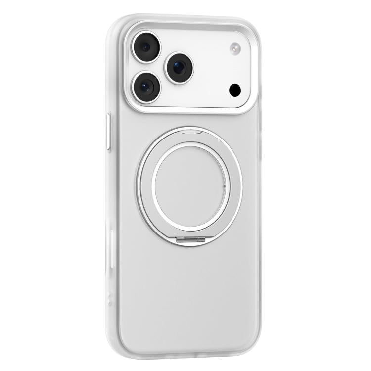 For iPhone 17 Pro Mutural Armor Series MagSafe Magnetic Holder Phone Case(White) - iPhone 17 Pro Cases by Mutural | Online Shopping UK | buy2fix