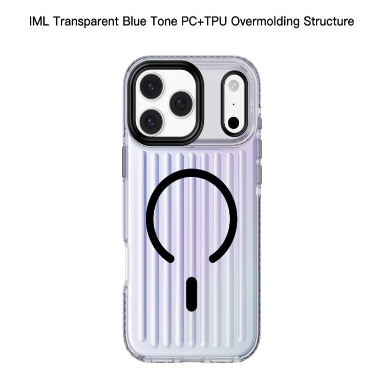 For iPhone 17 Pro Max Mutural Luggage Rainbow MagSafe Phone Case(Dark Grey) - iPhone 17 Pro Max Cases by Mutural | Online Shopping UK | buy2fix