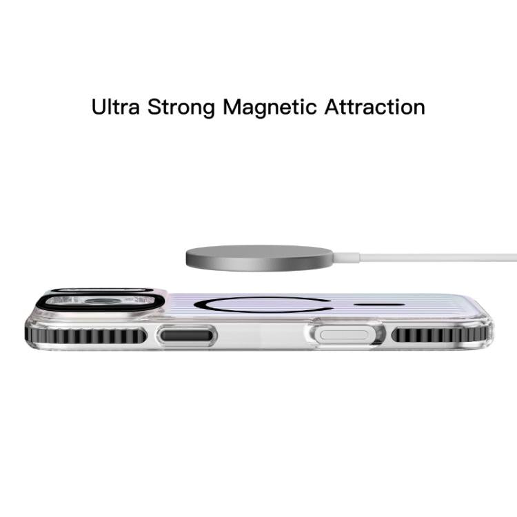 For iPhone 17 Pro Mutural Luggage Rainbow MagSafe Phone Case(Dark Blue) - iPhone 17 Pro Cases by Mutural | Online Shopping UK | buy2fix