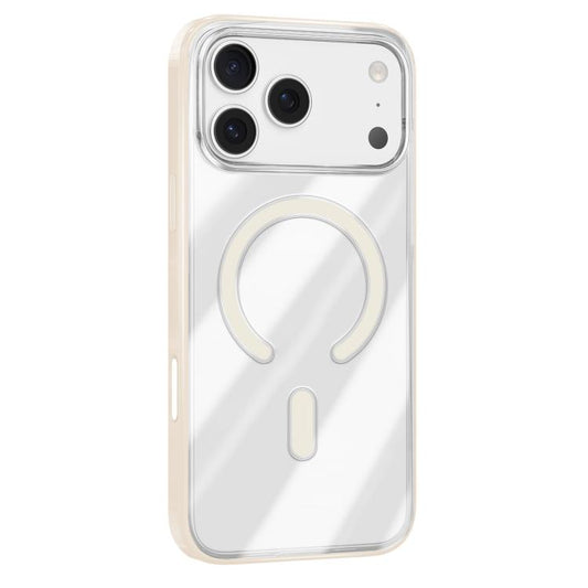 For iPhone 17 Pro Mutural Soft Mist Series MagSafe PC Hybrid TPU Phone Case(Beige) - iPhone 17 Pro Cases by Mutural | Online Shopping UK | buy2fix