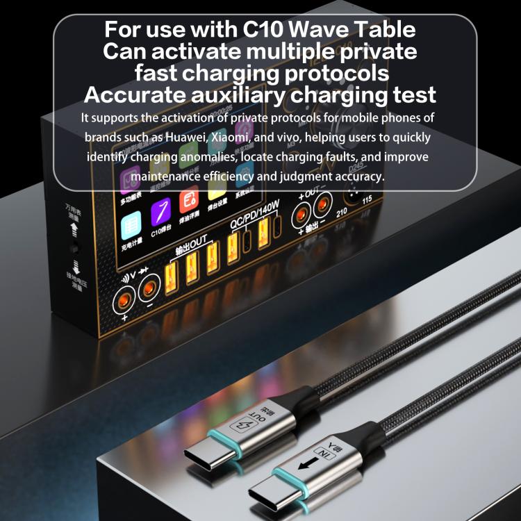 i2C Turbo PPS Protocol Conversion Cable Universal Flash Charging Cable, Model:TU2 120W - USB-C & Type-C Cable by i2C | Online Shopping UK | buy2fix