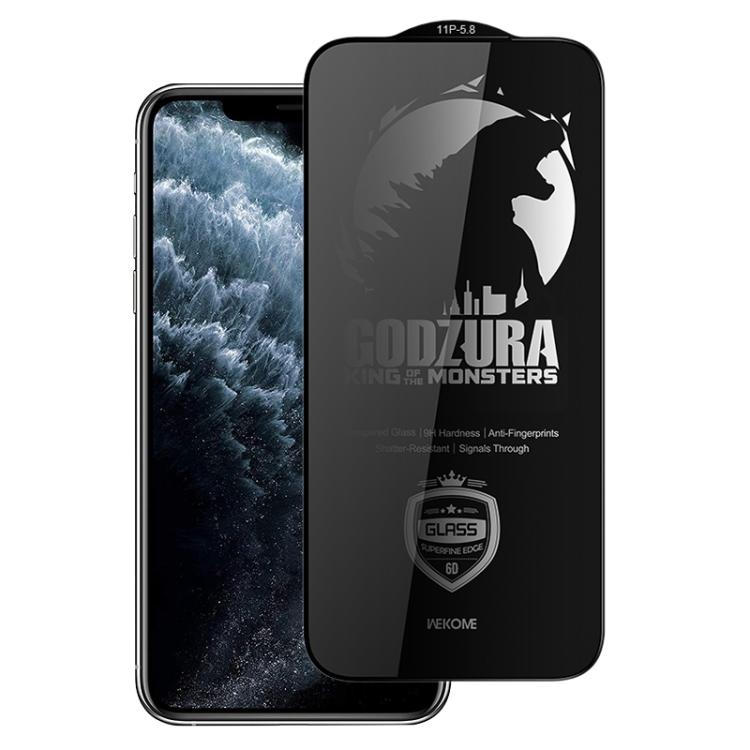 For iPhone 11 Pro WK WTP-123 6D Curved Ultra-Fine Edge Privacy Full-Screen Tempered Glass Film(Transparent) - iPhone 11 Pro Tempered Glass by WK | Online Shopping UK | buy2fix