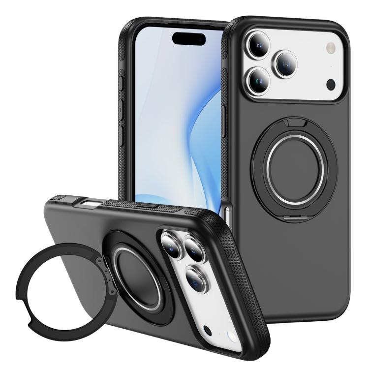 For iPhone 17 Pro Max Gear Holder C MagSafe Phone Case(Black) - iPhone 17 Pro Max Cases by buy2fix | Online Shopping UK | buy2fix