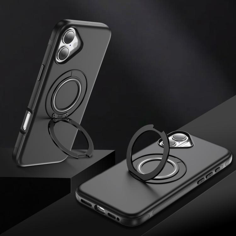 For iPhone 17 Gear Holder C MagSafe Phone Case(Black) - iPhone 17 Cases by buy2fix | Online Shopping UK | buy2fix