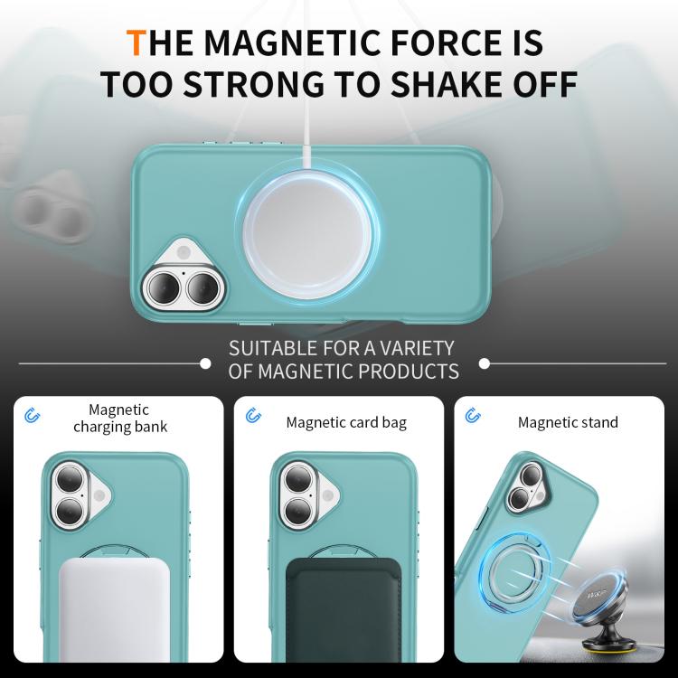 For iPhone 17 Gear Holder C MagSafe Phone Case(Light Blue) - iPhone 17 Cases by buy2fix | Online Shopping UK | buy2fix