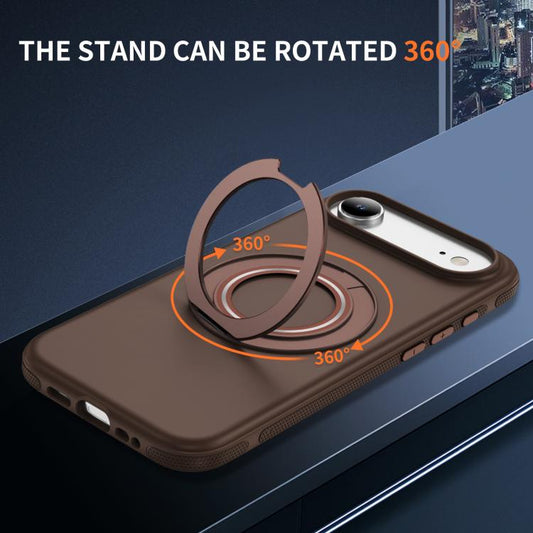 For iPhone Air Gear Holder C MagSafe Phone Case(Coffee) - iPhone Air Cases by buy2fix | Online Shopping UK | buy2fix