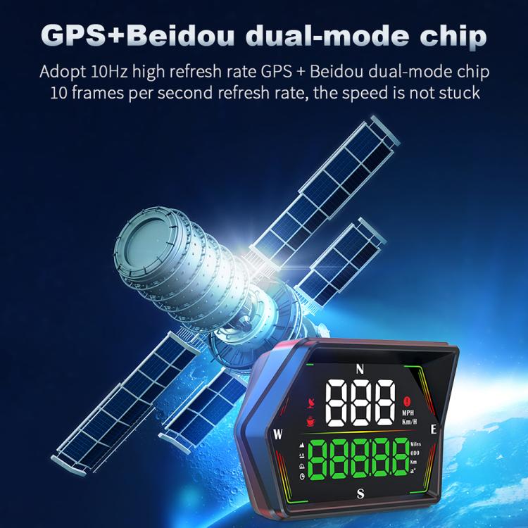 G21 Car HD Display GPS Speedometer Car OBD Meter Display Head-Up Display with Suction Cup Holder(Black) - Head Up Display System by buy2fix | Online Shopping UK | buy2fix