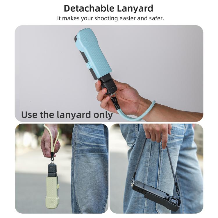 For DJI OSMO Pocket 3 Sunnylife Neck Crossbody Strap Hanging Sling Hands-free Anti-fall Rope 1/4 Screw Neck Lanyard Shoulder Strap(Dark Grey) - Other Accessories by Sunnylife | Online Shopping UK | buy2fix