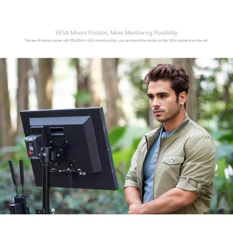 FEELWORLD FVM215-1000 21.5-inch Professional Production Broadcast Monitor High Brightness 1000nit Full HD IPS 4K 60Hz HDMI-compatible 3G-SDI Screen, US Plug(Black) - On-camera Monitors by FEELWORLD | Online Shopping UK | buy2fix