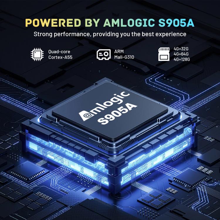 HK1 RBOX X50 Android 14 Smart TV Box with Remote Control, 4GB+64GB, Amlogic S905A Quad-Core(US Plug) - Amlogic S905 by buy2fix | Online Shopping UK | buy2fix