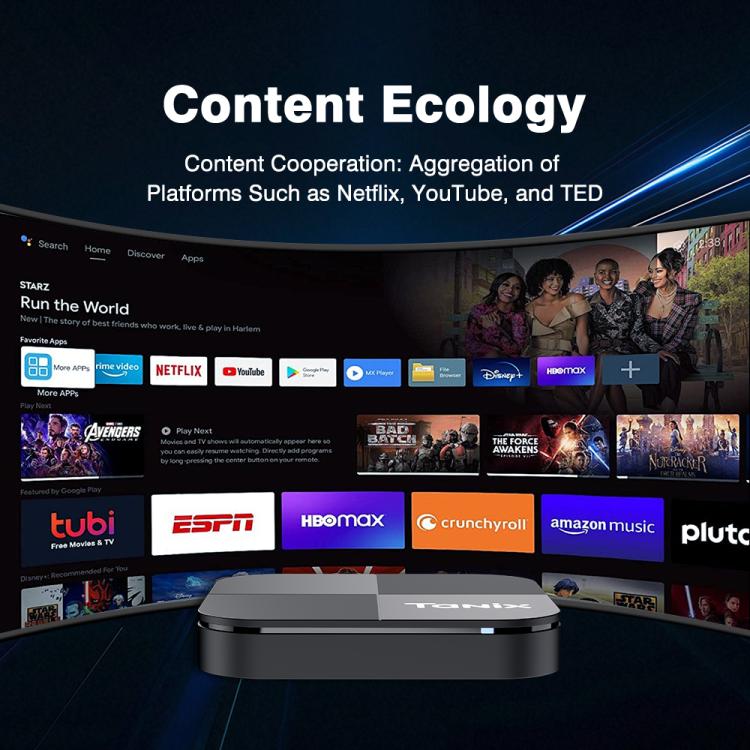 Tanix TX5 Plus Android 14 Smart TV Box with Remote Control, 4GB+32GB, Amlogic S905X5M Quad-Core(EU Plug) - Amlogic S905 by buy2fix | Online Shopping UK | buy2fix