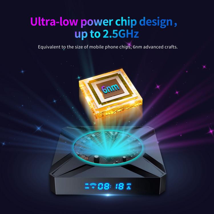 X96 M300 Android 14 Smart TV Box with Remote Control, 4GB+32GB, Amlogic S905X5M Quad-Core(AU Plug) - Amlogic S905 by buy2fix | Online Shopping UK | buy2fix