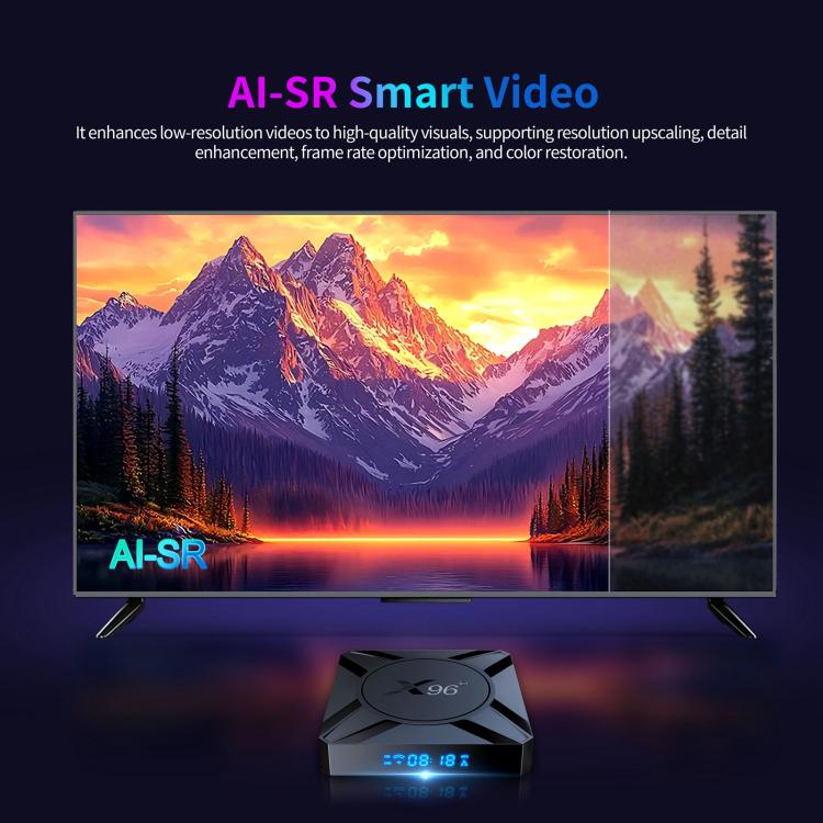 X96 M300 Android 14 Smart TV Box with Remote Control, 4GB+32GB, Amlogic S905X5M Quad-Core(US Plug) - Amlogic S905 by buy2fix | Online Shopping UK | buy2fix