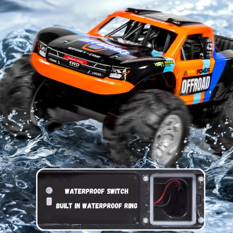 JJR/C Q205 4WD Amphibious Short Truck Off-road Remote Control Car(Orange) - RC Cars by JJR/C | Online Shopping UK | buy2fix
