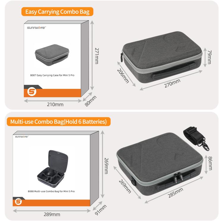 Sunnylife Carrying Hard Travel Storage Bag For DJI Mini 5 Pro Drone Body Bag - Carry Cases & Bags by Sunnylife | Online Shopping UK | buy2fix