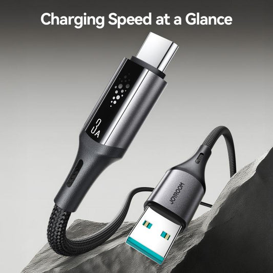 JOYROOM S-A60 StarTalk Series 3A USB to Type-C Data Cable, Cable Length: 1.2m(Black) - USB-C & Type-C Cable by JOYROOM | Online Shopping UK | buy2fix