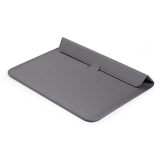 PU Leather Ultra-thin Envelope Bag Laptop Bag for MacBook Air / Pro 11 inch, with Stand Function(Space Gray) by buy2fix