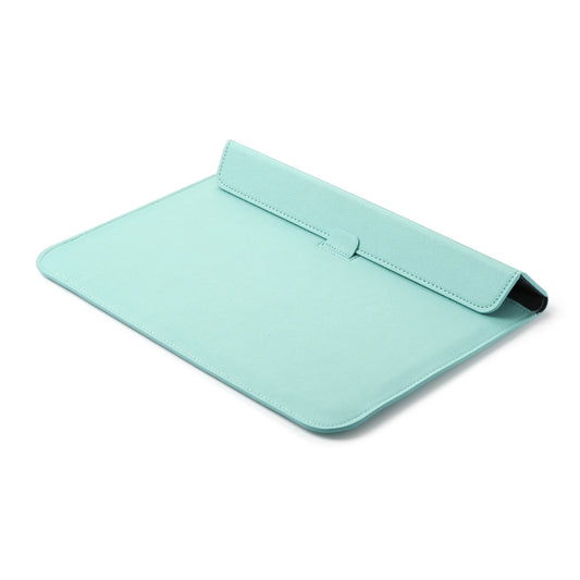 PU Leather Ultra-thin Envelope Bag Laptop Bag for MacBook Air / Pro 11 inch, with Stand Function(Mint Green) by buy2fix