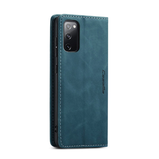 For Samsung Galaxy S20 FE CaseMe 013 Multifunctional Horizontal Flip Leather Case with Holder & Card Slot & Wallet(Blue) - Galaxy S20 FE Cases by CaseMe | Online Shopping UK | buy2fix