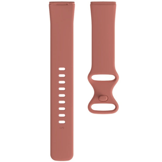 For Fitbit Versa 4 / Versa 3 / Sense 2 / Sense Silicone Watch Band, Size: L(Pink) by buy2fix