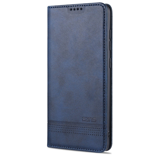 For Huawei P40 AZNS Magnetic Calf Texture Horizontal Flip Leather Case with Card Slots & Holder & Wallet(Dark Blue) - Huawei Cases by AZNS | Online Shopping UK | buy2fix