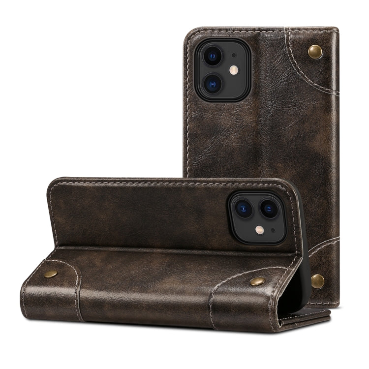 For iPhone 12 Pro Max Baroque Simple Horizontal Flip Leather Case with Holder & Card Slots & Wallet(Black) - iPhone 12 Pro Max Cases by buy2fix | Online Shopping UK | buy2fix