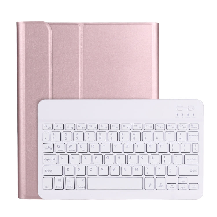 A098BS Detachable Ultra-thin Backlight Bluetooth Keyboard Tablet Case for iPad Air 11 2024 / 2025 / Air 4 10.9 inch 2020, with Stand & Pen Slot(Rose Gold) - For iPad Air by buy2fix | Online Shopping UK | buy2fix