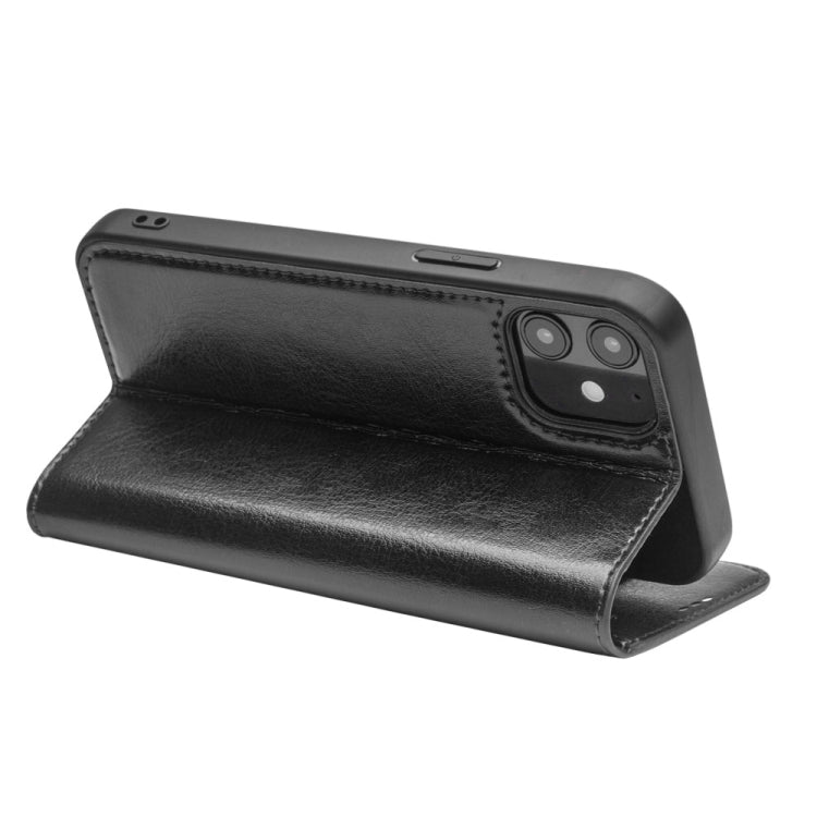 For iPhone 12 mini QIALINO Horizontal Flip Leather Case with Holder & Card Slots & Wallet (Black) by QIALINO
