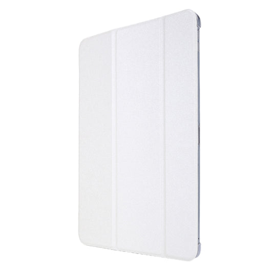 Silk Texture Flip Magnetic PU Leather Smart Case with Three-folding Holder For iPad Air 11 2024 / Air 2022 / 2020 10.9(White) by buy2fix