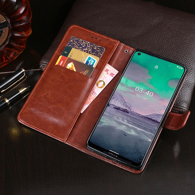 For Nokia 3.4 idewei Crazy Horse Texture Horizontal Flip Leather Case with Holder & Card Slots & Wallet(Black) - Nokia Cases by idewei | Online Shopping UK | buy2fix