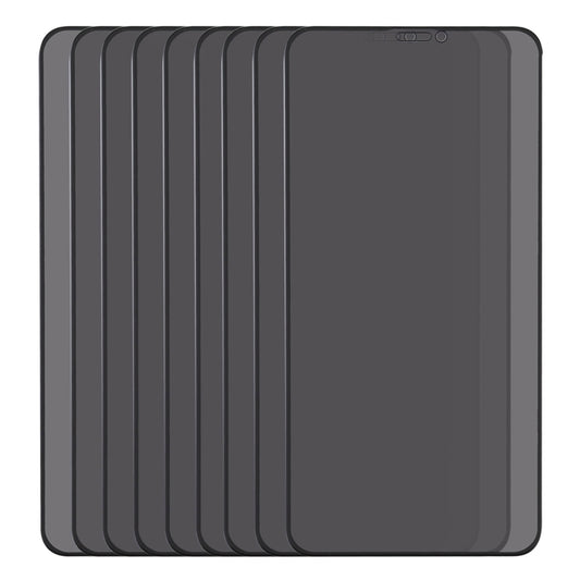 For iPhone XS Max 25pcs Anti-peeping Plasma Oil Coated High Aluminum Wear-resistant Tempered Glass Film by buy2fix