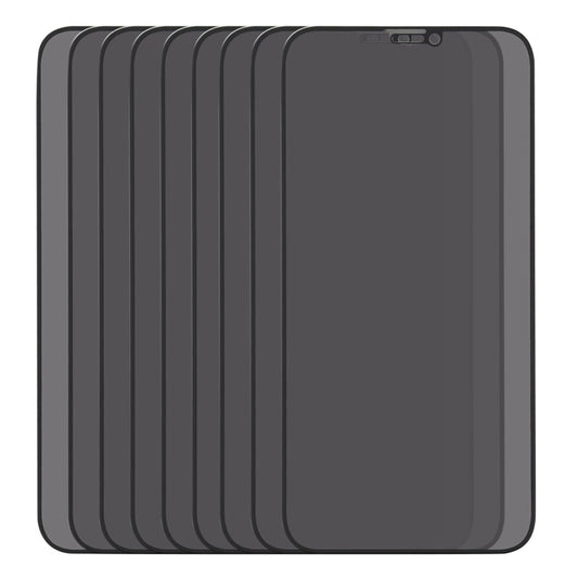 For iPhone 12 / 12 Pro 25pcs Anti-peeping Plasma Oil Coated High Aluminum Wear-resistant Tempered Glass Film by buy2fix