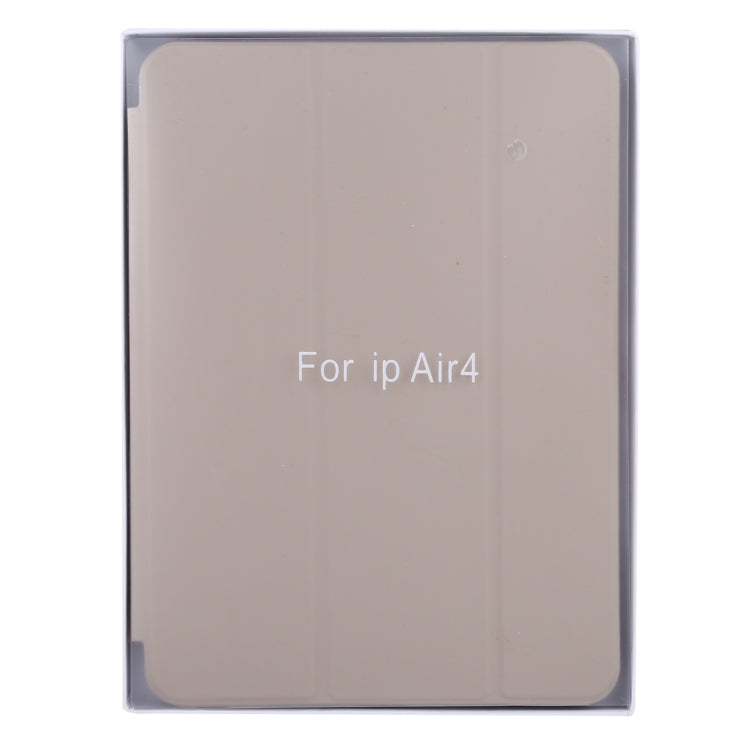 3-fold Horizontal Flip Smart Leather Case with Sleep / Wake-up Function & Holder For iPad Air 4/5 (Grey) - iPad Air (2022) / (2020) 10.9 Cases by buy2fix | Online Shopping UK | buy2fix