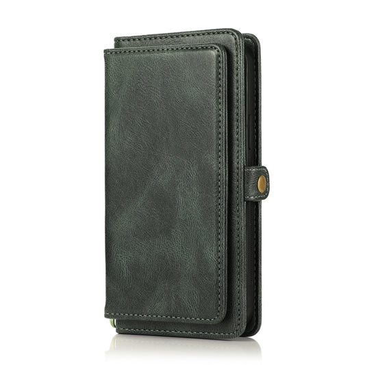 For iPhone 12 Pro Max Multiple Card Slots Detachable Magnetic Horizontal Flip Leather Case with Card Slots & Holder & Wallet(Dark Green) - iPhone 12 Pro Max Cases by buy2fix | Online Shopping UK | buy2fix