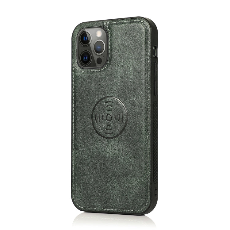 For iPhone 12 Pro Max Multiple Card Slots Detachable Magnetic Horizontal Flip Leather Case with Card Slots & Holder & Wallet(Dark Green) - iPhone 12 Pro Max Cases by buy2fix | Online Shopping UK | buy2fix