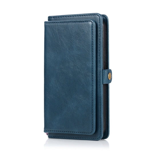 For iPhone 12 Pro Max Multiple Card Slots Detachable Magnetic Horizontal Flip Leather Case with Card Slots & Holder & Wallet(Navy Blue) - iPhone 12 Pro Max Cases by buy2fix | Online Shopping UK | buy2fix