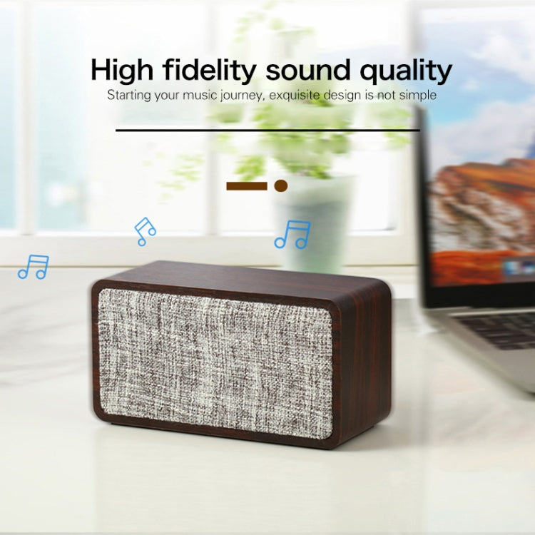 Q2 Double Speaker Wooden Bluetooth Speaker(Red) - Desktop Speaker by buy2fix | Online Shopping UK | buy2fix